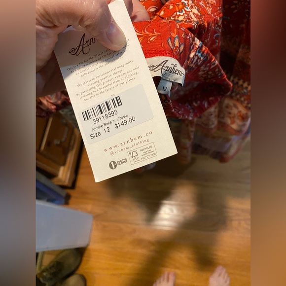 SOLD - Arnhem Amelie Cassis blouse and matching bells 14/12 AU - Picture 6 of 6